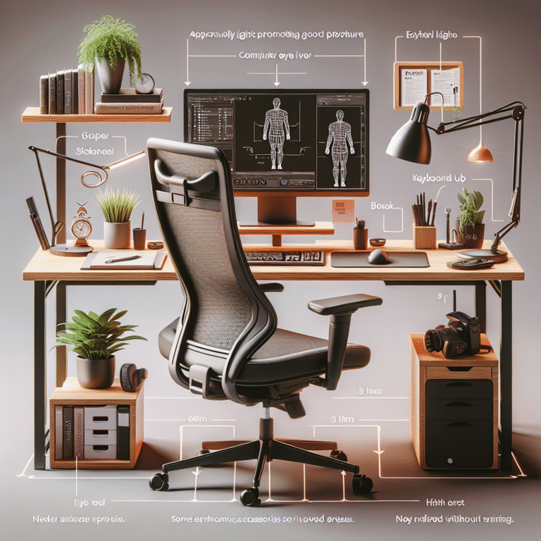Desk organization tips for promoting better posture and ergonomics