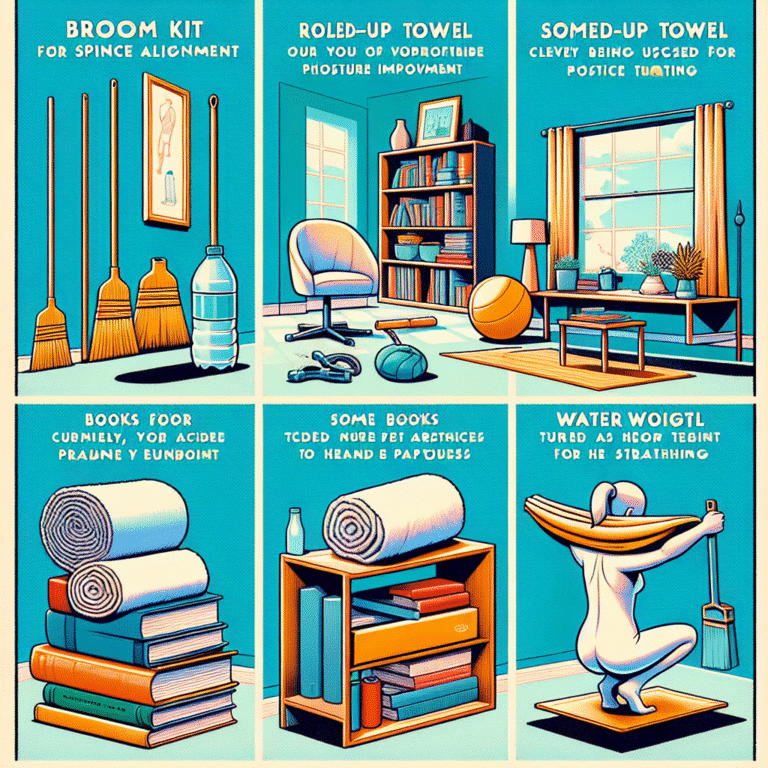 Improving posture with everyday items found at home