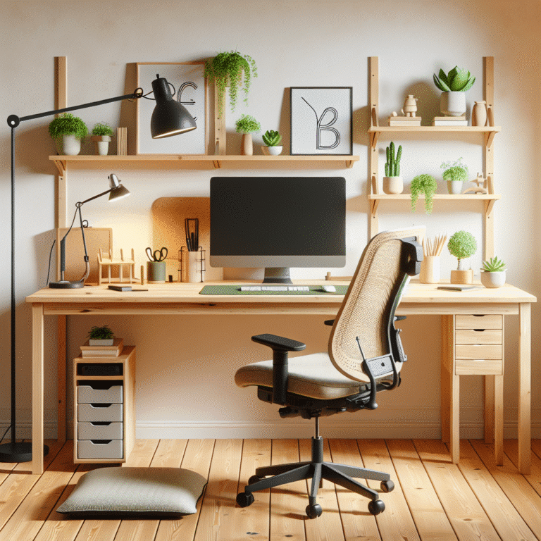 DIY ergonomic desk setup ideas for a healthier workspace