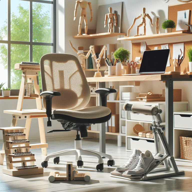 Homemade posture improvement tools for your workspace