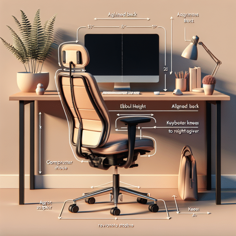 creating a correct desk setup for healthy posture