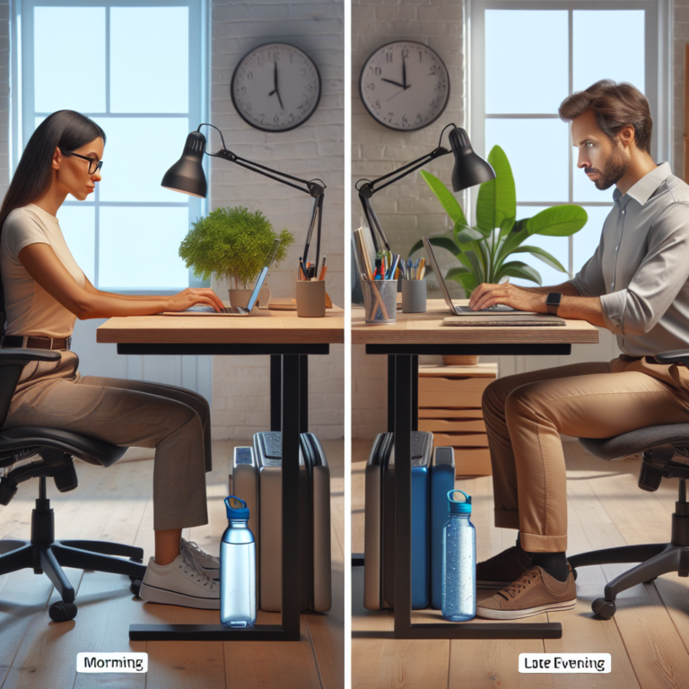 hyrdration and posture tips for home office